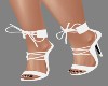 !R! White Wrap Lace Heel