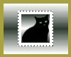 black cat stamp