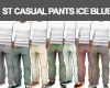 ST CASUAL PANTS ICE BLUE