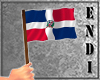 Dominican Hand Flag