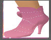 Boots pinkish w/diam