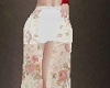 NK whiteFlower skirt