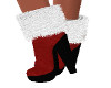 Mrs. Santa Boots Red