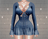 KTN Lace Up Jeans Dress