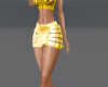 Yellow Mini Skirt Fit