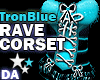 [DA]TronBlue Rave Corset