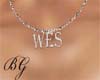 *N* Name necklace Wes