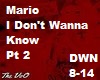 Don't Wanna Know Mario