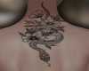 🅴 snake back tattoo