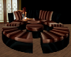 Brown & Black Club Sofa