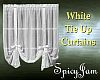 Tie Up Curtains White