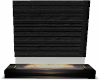 black brick  fireplace