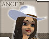 Ange White Cowgirl Hat