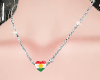 !A Curd Flag Necklase