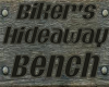 Biker Hideaway bench