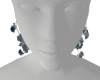blue flower earring