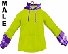 Swank Yellow Hoody Male