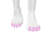 Pink furry feet