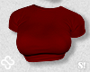 S! Red Crop Top