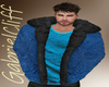 Layrble Blue Fur Coat