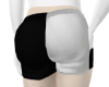 White Blk Muscular Short