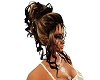 womens brown with curls