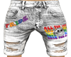 PRIDE GRAFFITI GRY SHRTS