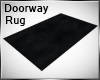 Doorway Rug~Black