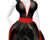 BD~ Blk&Red Silk Dress