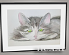 H. Cat Framed Art