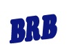 Blue BRB Sign