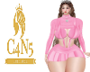 CNS SUPENDER SKIRT PINK