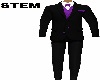 STEM 3PC Suit BlackPurpl