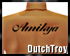 Amikya back tattoo