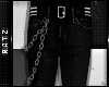 M| Black Jeans + Chain
