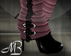 -MB- Fur Boots Red