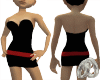 black dress red belt