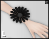 Black Daisy Bracelet L