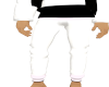 male black n white pants