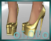 .L. Ebony Gold Heels
