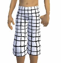black grid shorts