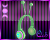 !Qc5!Green Alien Headset