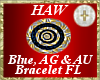 Blue,AG & AU Bracelet FL