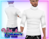 v white turtle neck