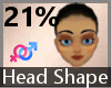 Head Scaler Shape 21% FA