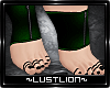 (L)Foot Cuffs: Green