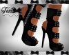 Savvy Black Studded Heel