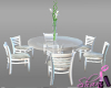 White oval Dinning Table