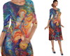TF* Wide Peacock Dress