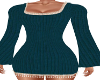 Zoey Teal Knit Dress